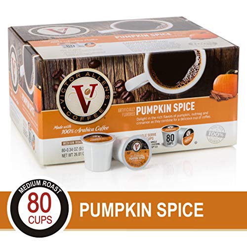 Product Cover Pumpkin Spice for K-Cup Keurig 2.0 Brewers, 80 Count, Victor Allen's Coffee Medium Roast Single Serve Coffee Pods