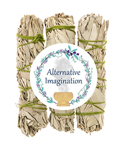 Product Cover Premium California White Sage 4 Inch Smudge Sticks - 3 Pack. Use for Home Cleansing, and Fragrance, Meditation, Smudging Rituals. Grown and packaged in the USA.
