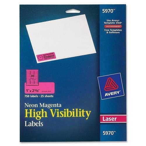 Product Cover Avery 5970 Neon Laser Labels, Rectangle, 1