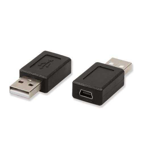 Product Cover Electop 2 Pack USB 2.0 A Male to USB B Mini 5 Pin Female Adapter Converter