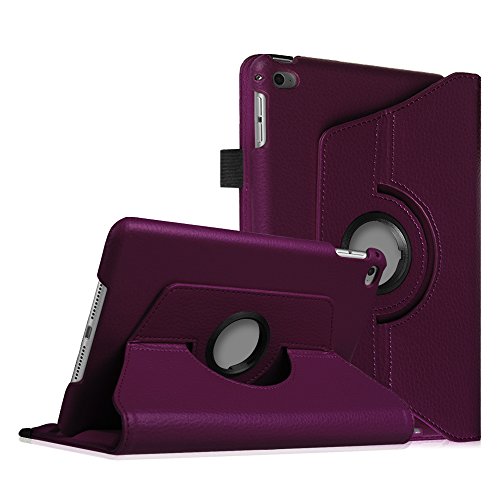 Product Cover Fintie Rotating Case for iPad Mini 4 - 360 Degree Rotating Stand Case with Smart Cover Auto Sleep/Wake Feature for iPad Mini 4 (2015 Release), Purple