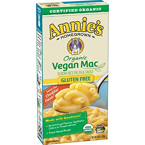 Product Cover Annie's Organic Vegan Gluten- Elbows & Creamy Sauce Macaroni & Cheese, 12 Boxes, 6oz (Pack of 12) - Packaging May Vary