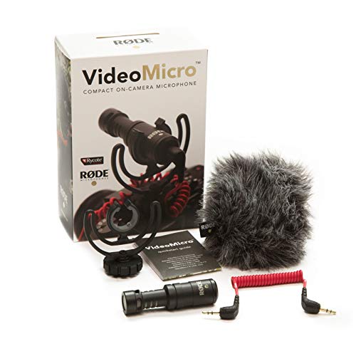 Product Cover Rode VideoMicro Compact On-Camera Microphone with Rycote Lyre Shock Mount, Black