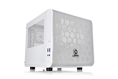 Product Cover Thermaltake Core V1 Snow Edition SPCC Mini ITX Cube Computer Chassis CA-1B8-00S6WN-01