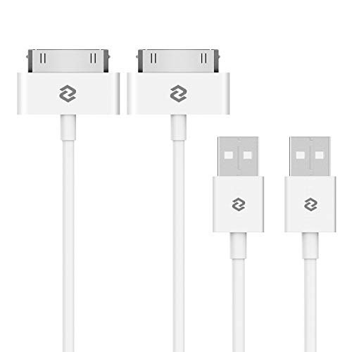 Product Cover JETech USB Sync and Charging Cable for iPhone 4/4s, iPhone 3G/3GS, iPad 1/2/3, iPod, 3.3 Feet, 2-Pack, White