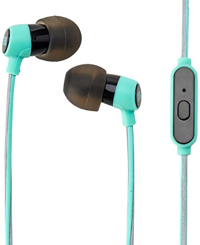 Product Cover JBL Reflect Mini In-Ear Headphones 3.5mm Stereo Wired Sweatproof Earbud with 1 Button Remote and Mic, Teal
