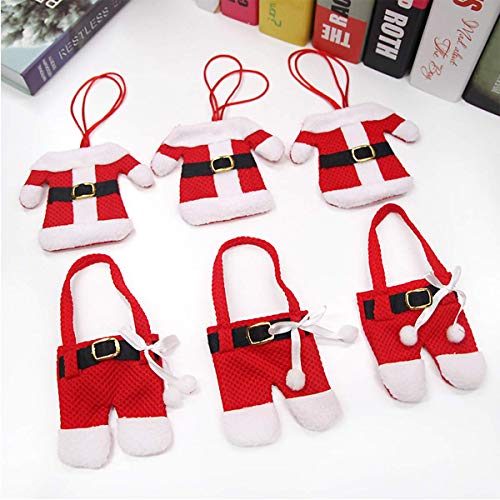 Product Cover Collections Etc Santa Suit Christmas Silverware Holder Pockets Red, 6PCS by CellElectionÃƒÂ'Ã'