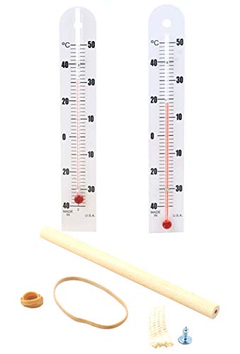 Product Cover Economy Sling Psychrometer Kit Containing 1 Dry Bulb and 1 Wet Bulb Thermometer