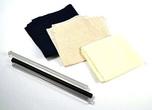 Product Cover Electrostatic Friction Rod Kit : 3 Cloths, 3 Rods
