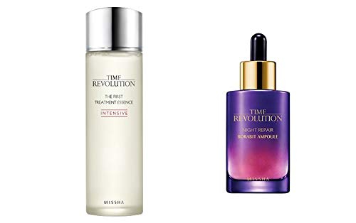 Product Cover Missha Time Revolution the First Treatment Essence Intensive 150ml Bundle with the Night Repair Ampoule (Gold) 50ml