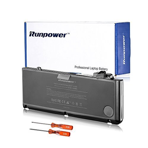 Product Cover Runpower Replacement Battery for Apple 13 inch MacBook Pro A1278 (Mid 2009, Mid 2010, Early 2011, Late 2011, Mid 2012) A1322[10.95V/6000mAh]