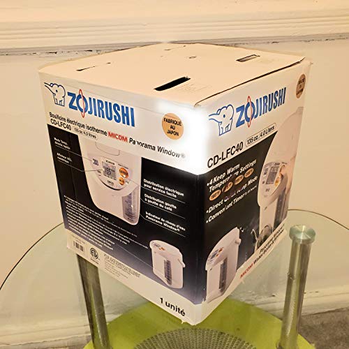 Product Cover Zojirushi CD-LFC40 Panorama Window Micom Water Boiler and Warmer, 135 oz/4.0 L, White
