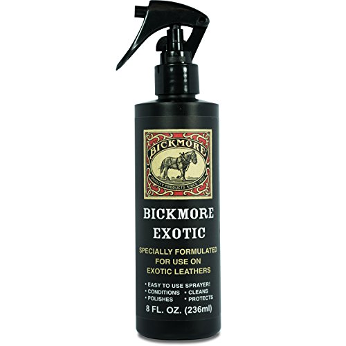 Product Cover Bickmore Exotic - Specially Formulated Leather Spray Used to Clean Condition Polish and Protect Exotic Leathers & Reptile Skins, 8oz