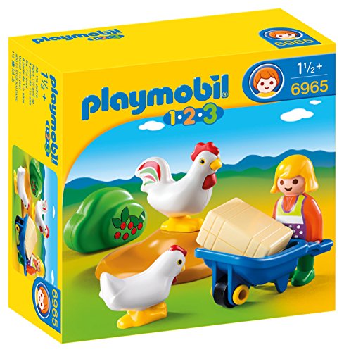 Product Cover Playmobil Farmer's Wife with Hens Building Kit