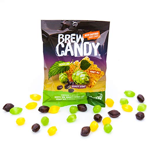 Product Cover BREW CANDY | Hoppy IPA + Roasty Stout + Honey Ale | Great Craft Beer Gift for Beer Drinkers and Candy Lovers | Perfect for the Man Cave, Brewery, Office, or Home | MADE IN USA