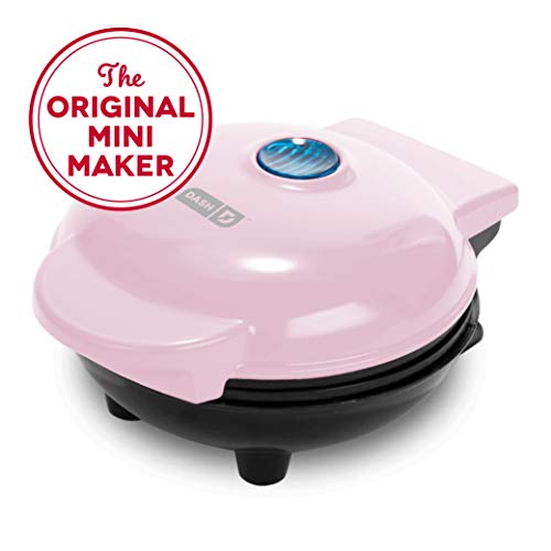Product Cover Dash Mini Maker: The Mini Waffle Maker Machine for Individual Waffles, Paninis, Hash browns, & other on the go Breakfast, Lunch, or Snacks - Pink