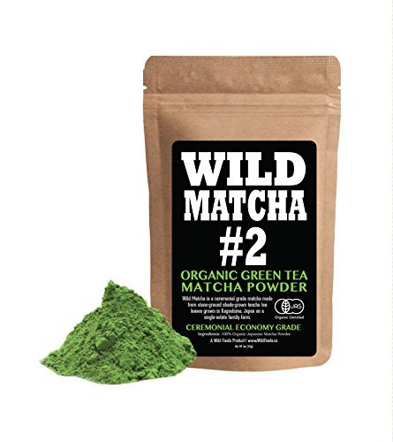 Product Cover Organic Matcha Green Tea Powder, Wild Matcha #2 Ceremonial Grade, Authentic Japanese Matcha Grown In The Mountains of Kyoto, Japan, JAS Certified Organic (4 ounce)