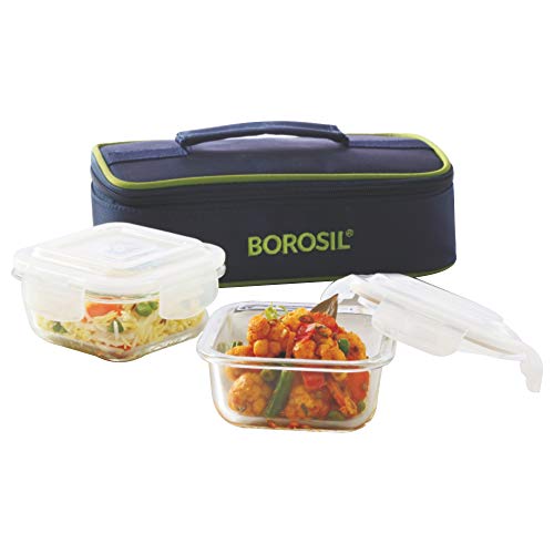Product Cover Borosil Glass Tiffin Set 320ml Set Of 2 Clear