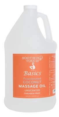 Product Cover Soothing Touch Basics Fractionated Coconut Massage Oil, Unscented, 128 Ounce