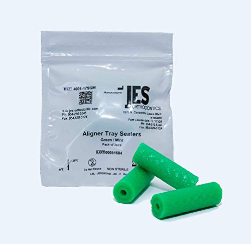 Product Cover Aligner Chewies for Invisalign Trays - Green/Mint Scented - 3 Chewies per Bag