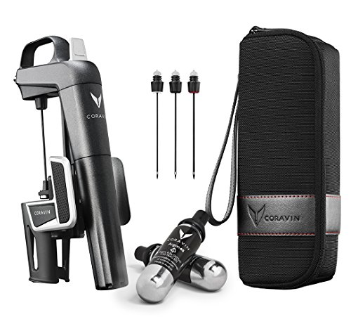 Product Cover Coravin Model Two Plus Pack Wine Preservation System, 2, Includes 2 Argon Capsules, Replacement Needles and Carry Case