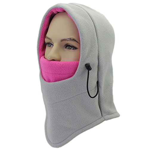 Product Cover Miracu Lightweight Balaclava Windproof Ski Face Mask for Men, Women, Soft Warm Fleece Ear-Flap Winter Hat/Hood for Outdoor Sports