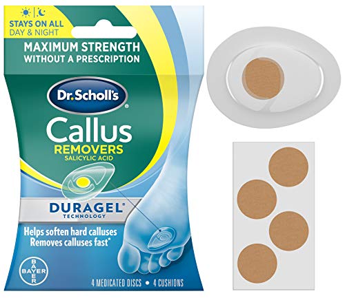 Product Cover Dr. Scholl's CALLUS REMOVER with Duragel Technology, 4ct // Removes Calluses Fast and  Provides Cushioning Protection against Shoe Pressure and Friction for All-Day Pain Relief