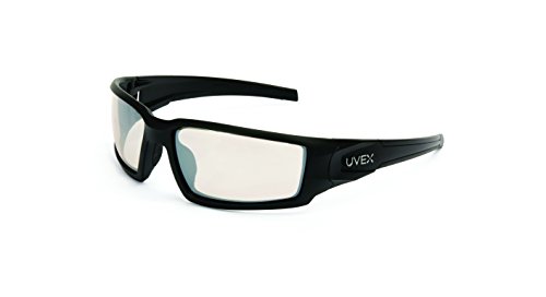 Product Cover Uvex by Honeywell Hypershock Safety Glasses, Black Frame with SCT-Reflect 50 Lens & Anti-Scratch Hardcoat (S2943)