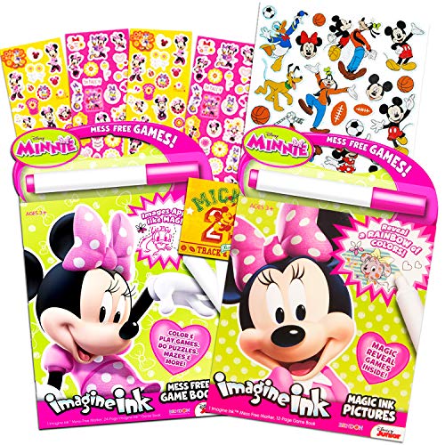 Product Cover Disney Minnie Mouse Imagine Ink Book Super Set (Includes Over 100 Stickers and Mess-Free Marker)