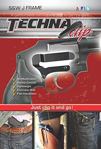 Product Cover Techna Clip - Smith & Wesson J-Frame Models - Conceal Carry Belt Clip (Right-Side)