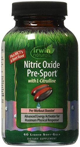 Product Cover Irwin Naturals, Nitric Oxide Pre-Sport, 60 Liquid Soft-Gels IRW-58486