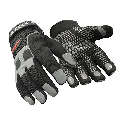Product Cover RefrigiWear Men's Insulated Fleece Lined HiVis Super Grip Performance Gloves Reflective with Silicone Grip Dots