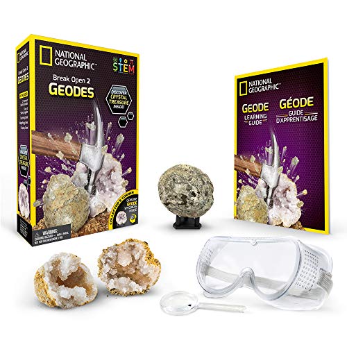 Product Cover Crack Open 2 Geodes and Explore Crystals with NATIONAL GEOGRAPHIC