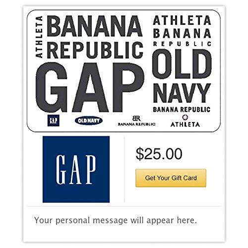 Product Cover Gap Options Gift Cards - Email Delivery