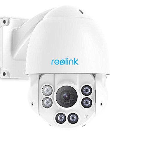Product Cover Reolink PTZ Camera Outdoor 5MP Super HD Work with Google Assistant, PoE IP Security Monitor IR Night Vision Pan Tilt 4X Optical Zoom Motion Detection Video Surveillance Dome RLC-423