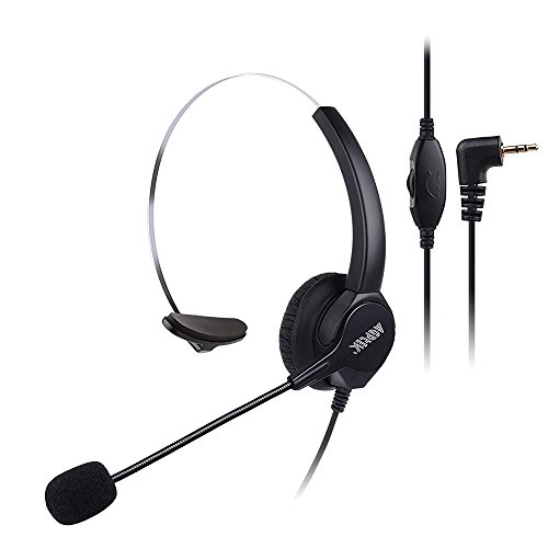 Product Cover Agptek Headsets with 2.5MM IP Phone Headsets for Office Call Center Call Center