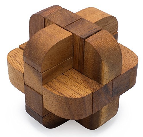 Product Cover Siam Mandalay: Neutron Interlocking Mechanical Puzzle From Siam Mandalay. A Handmade 3 D Wooden Brain Teaser Puzzle For Adults And Children