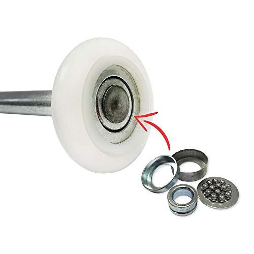 Product Cover 13 Ball Nylon Garage Door Rollers (4 Inch Stem) Sealed Bearing (10 Pack)