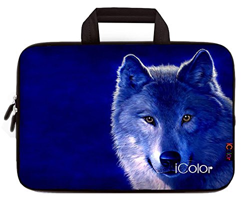 Product Cover iColor Wolf 11.6 12 Inch Laptop Case Protective Sleeve Bag Briefcase with Handle (IHB12-013)