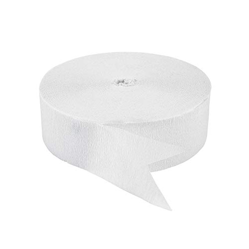 Product Cover Fun Express White Crepe Paper Streamers (500 ft)