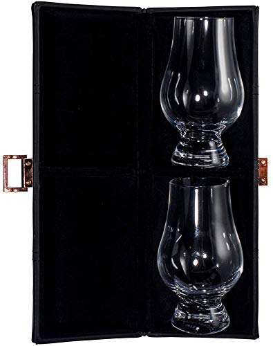 Product Cover The Glencairn Glass Leather Travel Set with Two Whisky Tasting / Nosing Glasses