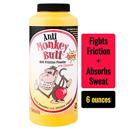 Product Cover Original Anti Monkey Butt | Men's Body Powder with Talc | Fights Friction and Absorbs Sweat | 6 Ounces