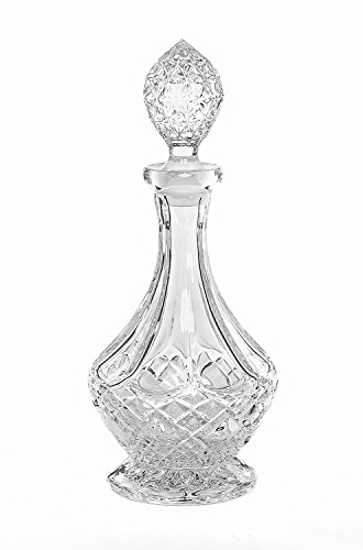 Product Cover Amlong Crystal Lead Free Crystal Liquor Decanter with Stopper, Round