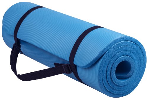 Product Cover BalanceFrom GoYoga All-Purpose 1/2-Inch Extra Thick High Density Anti-Tear Exercise Yoga Mat with Carrying Strap