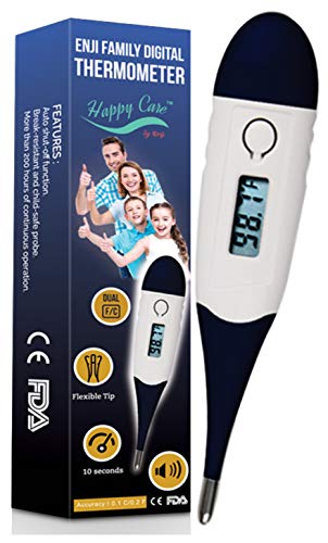 Product Cover Thermometer Fever Baby Kids Adult - Best Medical Digital Quick 10 Second Reading for Oral Rectal Armpit Underarm, Professional Clinical Detecting Body Temperature Infant Kid Babies Children and Pets