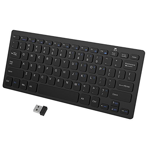 Product Cover JETech Ultra-Slim 2.4G Wireless Keyboard for Windows (Black) - 2160