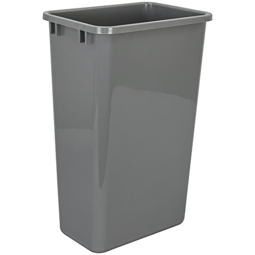 Product Cover Hardware Resources CAN-50GRY Plastic Waste Container, Gray