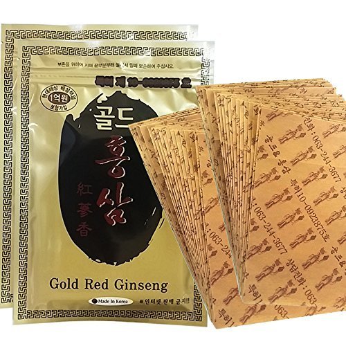 Product Cover Korean Red Ginseng Patch Powerstrip Energy Pain Relief - 40 Patches