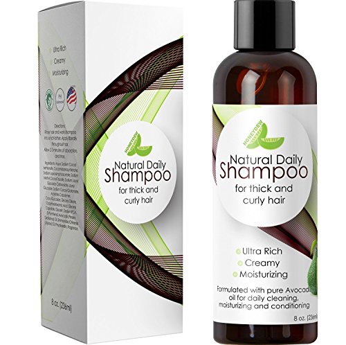 Product Cover Ethnic Hair Shampoo for Thick and Curly Hair - Best Shampoo for African American Hair - Sulfate-free Natural Oil Treatment w/Avocado Oil for Men & Women - Ph Balanced & USA Made By Honeydew Products