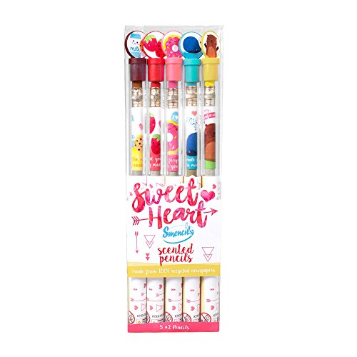 Product Cover Scentco Sweetheart Smencils - HB #2 Scented Pencils, Stocking Stuffer, 5 Count